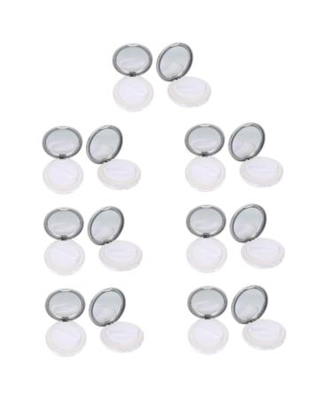 Beavorty 14 Pcs Powder Box Portable Makeup Organizer Empty Loose Powder Case Powder Case for Trip Empty Can 8x1.5cmx7pcs As Shownx7pcs