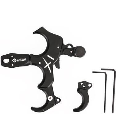 LWANO X1 Compound Bow Thumb Release - Adjustable 3&4 Finger Grip | Black - Buy Online on GoSupps.com