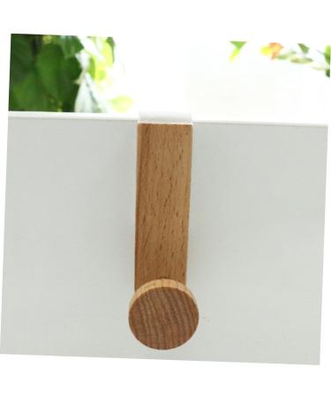 Alipis Wood Cupboards Hat Home Door Hooks Hats Key Coat Hanging Wooden Iron Bedroom Hook Umbrella Punch - Buy Online on GoSupps.com