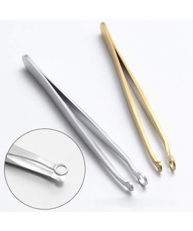 Premium Stainless Steel Eyebrow Tweezers & Nose Hair Clippers - Curved & Straight Metal Tweezers for Precision Grooming & Reptile Feeding - Buy Online on GoSupps.com