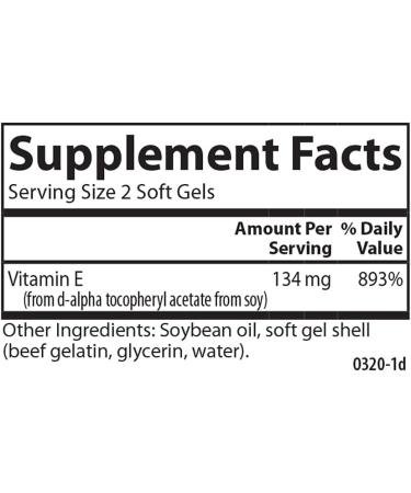 Carlson E-Gems 200 IU (134 mg) Natural-Source Vitamin E Optimal Wellness 90 Soft Gels - Buy Online on GoSupps.com