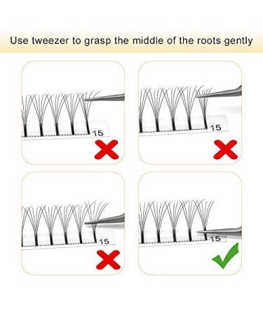 Shop Premium 3D 4D 5D 6D Eyelash Extensions - Finished Eyelash Compartments | 0.07 & 0.10 Volume Options | 5D-C-07 9mm - Buy Online on GoSupps.com