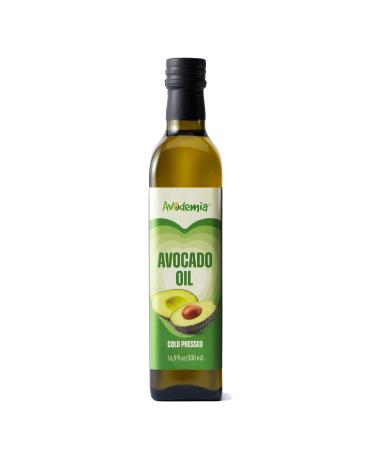 Cold Pressed Avocado Oil, Cooking Oil, Keto and Diet Friendly, for High-Heat Cooking, Frying, Baking, 500ML