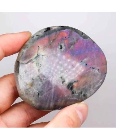 Crystals Stones 1pc Natural Purple Labradorite Palm Crystal Stone Gift 100G-150G for Decoration JIZTGEDM