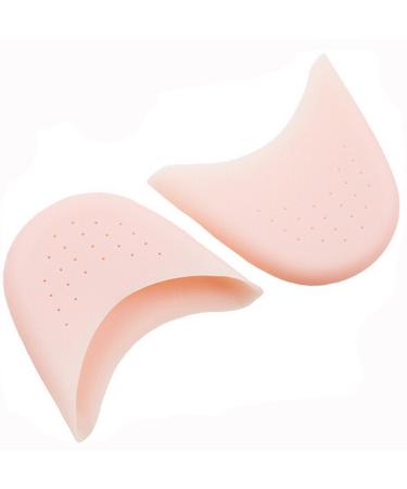 Soft Silicone Gel Pointe Ballet Dance Shoe Toe Pads Toe Protector with Breathable Hole Protector for Pointed Ballet Shoes Nude-Pack of 1 Pair