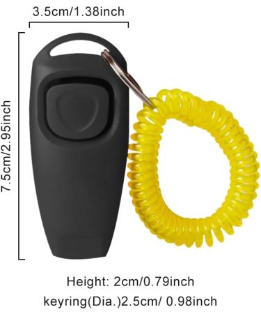 Miquora 2 Pcs Dog Whistle Dog Training Clicker with Wrist Strap and Lanyards 2 in 1 Whistle and Clicker Pet Training Tools Portable Pet Training Clicker Long Distance - Buy Online on GoSupps.com