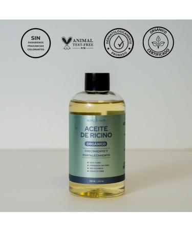 100% Pure Cold Pressed Castor Oil - Organic Paraben-Free Hair & Eyelash Growth - 8.44 oz - Buy Online on GoSupps.com