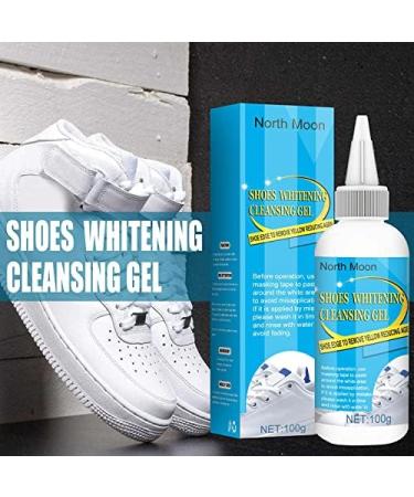 Whitening Shoe Cleansing Gel Stain Remover for White Shoes - Yellow Edge and Stain Remover with Tape and Brush (1PCS) - Buy Online on GoSupps.com