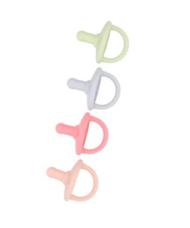 Baby Pacifier Silicone 4PCS Breast Like Pacifier Skin Texture for Nursery