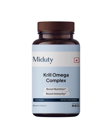 Krill Oil - Wild Salmon - Omega 3 Krill Oil - Astaxanthin - EPA & DHA - 60 Softgels 1 Count (Pack of 1)