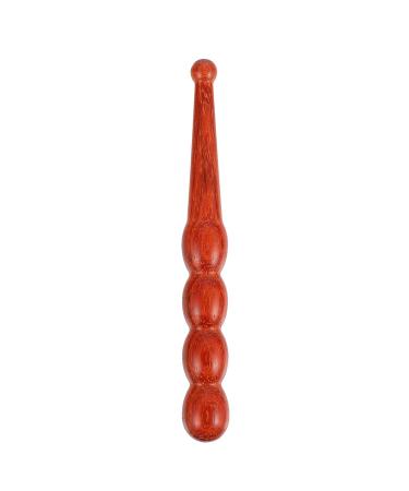 Foot wood massage tab massage stick trigger point massage device muscle massage roller stick massage wood trigger scooter for shoulder back leg relaxation pain relief red