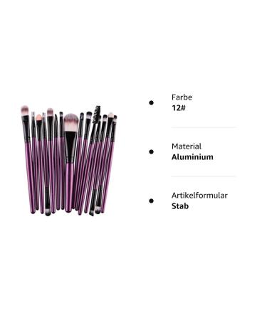 Oshide 15-Piece Professional Makeup Brush Set | Foundation Powder Eyeshadow Eyebrow & Eyeliner Brushes - Perfect for Flawless Makeup Application - Buy Online on GoSupps.com