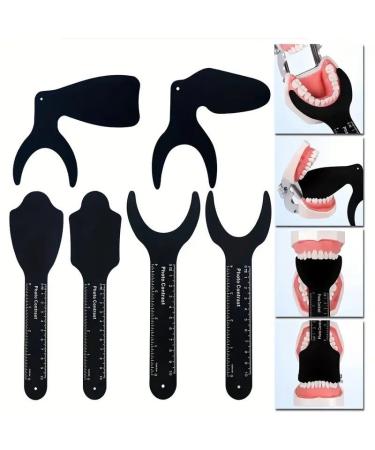 Dental Photography Contrast Board Set 6 Pieces Black Background Palatal Contraster with Scale - Buy Online on GoSupps.com