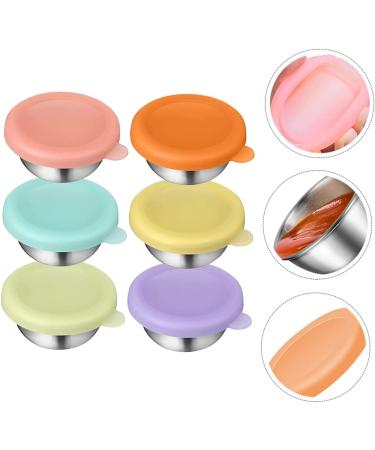 OUNONA Stainless Steel Sauce Cup 12 Pcs Salad Dressing Container Stainless Steel Seal Salad Bowl Stainless Steel Sauce Cups - Buy Online on GoSupps.com