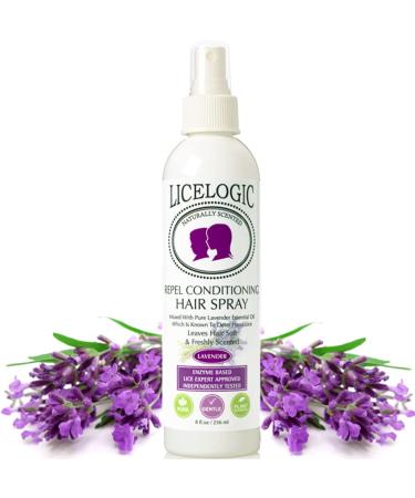 LiceLogic Repel Lice Prevention Spray  8oz  Lavender - Effective Against Super Lice  Kills Eggs & Nits  Prevents & Repels Lice  Safe  Not Toxic  With Naturally Derived Licezyme  No Harsh Chemicals