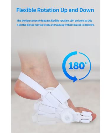 Buy Generic Bunion Corrector for Hallux Valgus - Adjustable Splint & Toe Straightener - Non-Slip Heel Strap - Day & Night Support - Buy Online on GoSupps.com