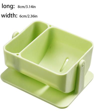 dijiusidy Makeup Sponge Bracket Portable Drill-free Wall-mounted Self-adhesive 2 Compartment Removable Puff Draining Holder - Buy Online on GoSupps.com