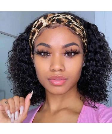 Feibibin 12 Inch Real Hair Headband Wig - Natural Curly Style for Black Women - Buy Online on GoSupps.com