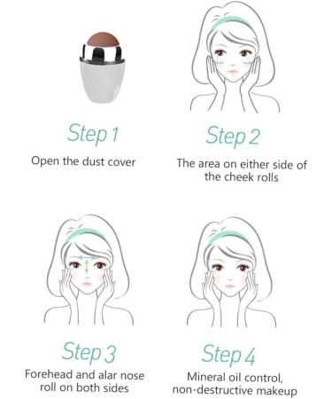 Balacoo Facial Natural Roller 3d Face Roller Volcanic Face Roller Beauty Instrument Oil Absorption 5X2.9X2.9CM Black - Buy Online on GoSupps.com