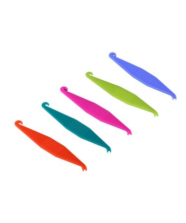 Healifty 10pcs Orthodontic Elastic Placers Braces Elastic Bands Removers Retrievers Assorted Color