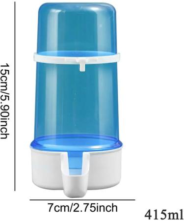 2pcs Plastic Bird Feeder Parrot Water Feeders Parrot Water Dispenser Pet Bird Plastic Water Clip for Bird Cage Accessories Large Capacity Design - Buy Online on GoSupps.com
