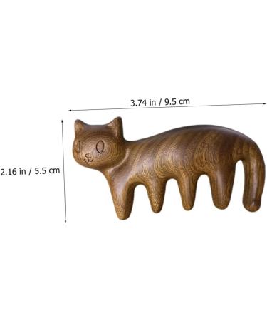 Gogogme Kitten Massage Comb | Wooden Scalp & Hair Combing Device for Relaxation & Wellness - Buy Online on GoSupps.com