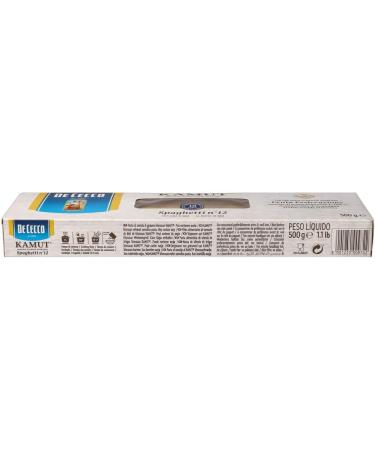 DE CECCO Spaghetti N12 KAMUT GR.500 - Buy Online on GoSupps.com