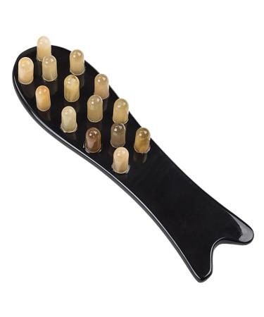 Buy Healvian 3-in-1 Wooden Hairbrush & Massage Combs for Women | Natural Horn Scalp Massager & Curling Tool - Buy Online on GoSupps.com