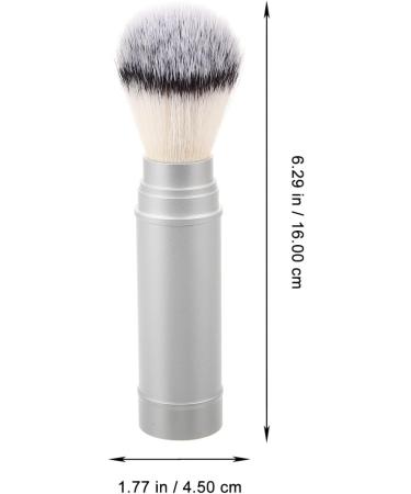 JECOMPRIS Mustache & Foaming Shaving Brush for Men - Portable Silver Razor & Beard Brush for Travel - Buy Online on GoSupps.com