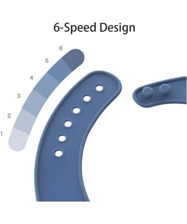 Washable Silicone Bib for Adults - Waterproof & Reusable Apron | Blue Small | Ideal for Seniors - Buy Online on GoSupps.com