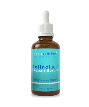 Retinol 3000 Repair Serum for Face | Pure Professional Formula w Vitamin C & Hyaluronic Acid | Professional Grade Helps Smooth Appearance of Wrinkles and Fine Lines and Brighten | 1 fl oz 30 ml