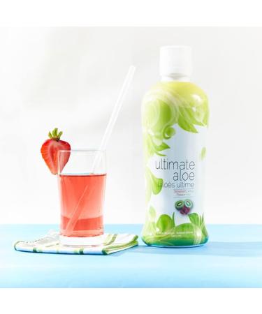 Ultimate Aloe Strawberry Kiwi Flavor Source of Soluble and Insoluble Fibre Natural Source of Vitamins Minerals and other Healthy Nutrients Contains Natural Aloe Vera Leaf and Active Aloe Market America (16 Servings) - Buy Online on GoSupps.com