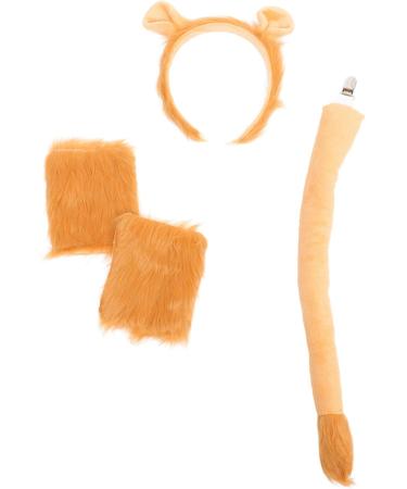 SAFIGLE 3 Sets Lion Costume Girl Tote Headband Accessories for Lion Ears Headdress Lion Tail Prop Animal Cosplay Prop Lion Costume Adult Animal Gloves Animal Bowtie Lion Gloves Plastic - Buy Online on GoSupps.com