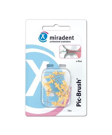 Miradent PIC-Brush replacement brushes x-fine yellow 12 pieces