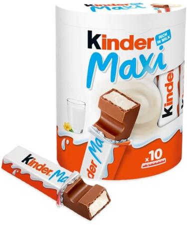  CAIYA Ferrero Kinder Milk Chocolate Covered Hair Slides 10 Single Portions 210g 6 Packs  - Buy Online on GoSupps.com