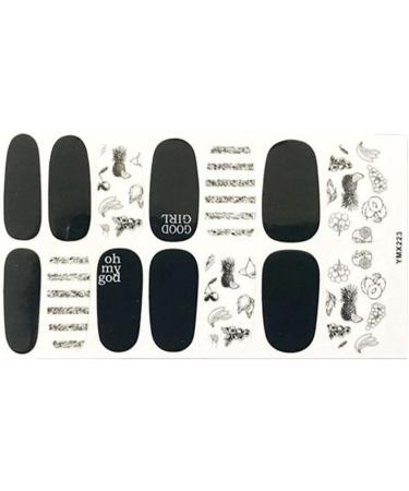 dijiusidy Nail Art Stickers Self-Adhesive Fingernail Decal with Strap Glue DIY Art Decor Full Cover Manicure Kits for Women Girls YMX223 - Buy Online on GoSupps.com