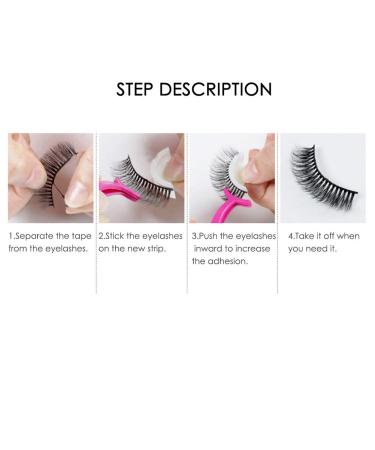 3D Self Adhesive False Eyelashes - Reusable Soft & Comfortable Makeup Extensions - Buy Online on GoSupps.com