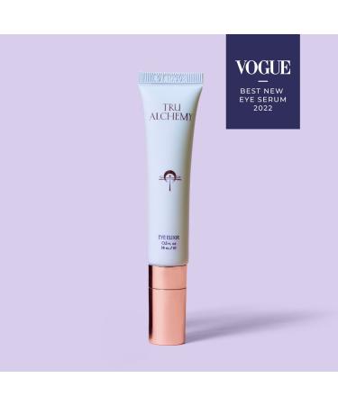 Tru Alchemy Eye Elixir | Cooling Eye Treatment Cream with Caffeine, Hyaluronic Acid, Vitamin C | 0.5 fl oz/14 ml | Reduce Puffiness, Bags, Wrinkles - Buy Online on GoSupps.com