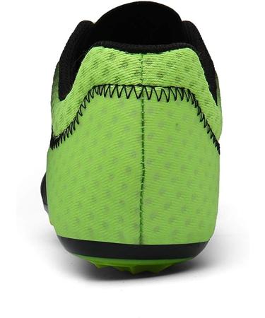 muchflash Track and Field Shoes - Professional Athletic Racing Shoes for Men and Women - Black-Green - Buy Online on GoSupps.com