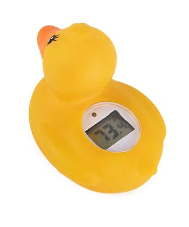 Duck Bath Thermometer Waterproof Design Electric Floating Safety Duck Bath Thermometer for Baby Infant Yellow