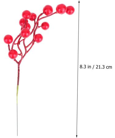 ABOOFAN 48 Pcs Christmas Greenery Garland Christmas Party Favors Artificial Pine Picks Christmas Floral Picks Red Berries Picks Christmas Berry Picks Diy Artificial Pine Tree Branch - Buy Online on GoSupps.com