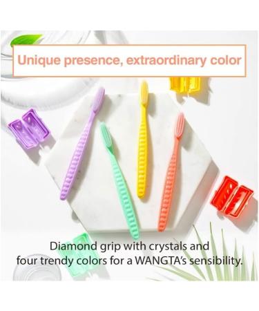 Wangta Soft Toothbrush 10 Pack - Best Manual Toothbrush for Sensitive Gums & Teeth | Maximum Cleaning Pastel White - International Shipping Available - Buy Online on GoSupps.com