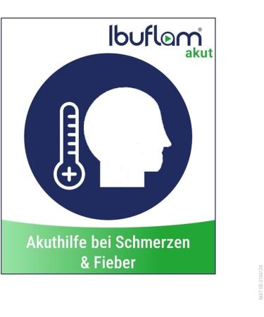 Ibuflam Acute 400 mg Film-Coated Tablets - Fast Pain Relief & Fever Reduction | 50 Pcs - International Shipping Available - Buy Online on GoSupps.com