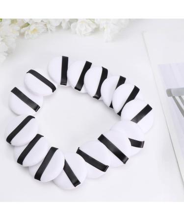 Beaupretty 20pcs Setting Puffs - Round Loose Makeup Puff with Ribbon Triangle Blending Sponge for Flawless Face | Comfortable White Cosmetic Puff for Women - Buy Online on GoSupps.com