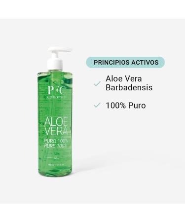 PFC Cosmetic Aloe Vera Gel 100% Pure Organic Lotion for Skin Natural Moisturising Cream Gel for Sunburn After-Sun with Aloe Barbadensis for Hygiene and Personal Body Care. - Buy Online on GoSupps.com