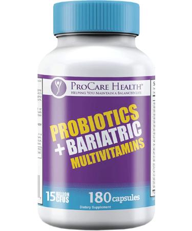 ProCare Health | Bariatric Multivitamin + Probiotics | 45mg Iron | 180 Count | 3 Month Supply