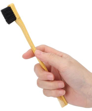 Eyebrow Brush Double Head Universal Multipurpose Brow Brush for Hairdressing Shop for Home for Beauty Salon(Yellow) - Buy Online on GoSupps.com