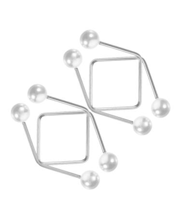 ERINGOGO Entra neur de Fossettes Visage 4 Pi ces M talliques et Perles Blanc Professionnel Unisexe pour Tonification Faciale Sourires Naturels Usage Quotidien