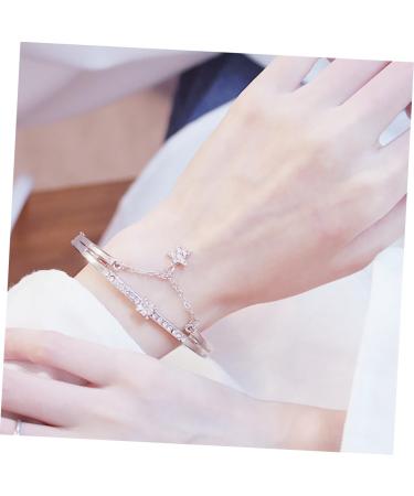 MAGICLULU Star Hand Jewelry Gemstone Bracelets Cuff Bracelet Sun and Moon Bracelet Star Women Bracelet Womens Bracelets Bracelet for Women Crystal Bead Bracelet Pendant Miss Vintage Silver 19.5*1.2cm - Buy Online on GoSupps.com