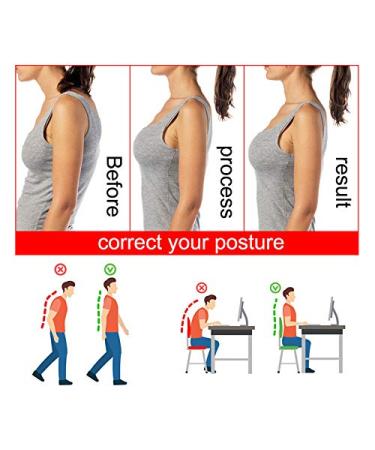 Posture Corrector Back Posture Corrector Belt Adjustable Clavicle Spine Shoulder Lumbar Posture Correction (Black V L) Better life One S - Buy Online on GoSupps.com
